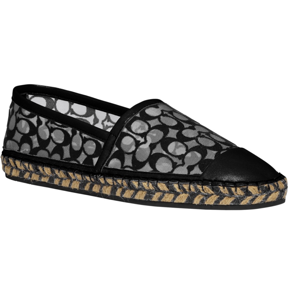 Coach Women's Black Espadrille Flats